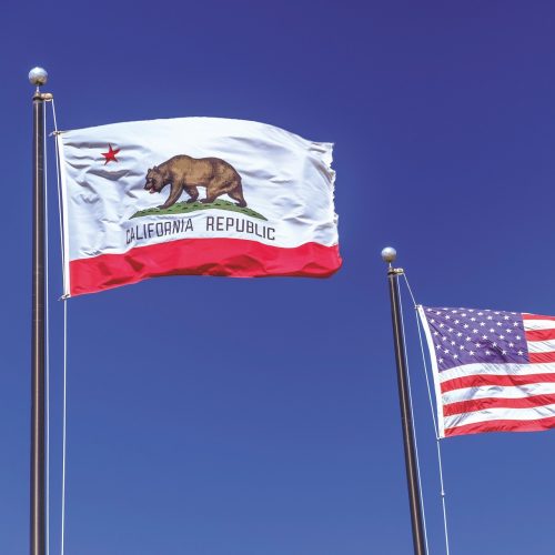 CA and US flag